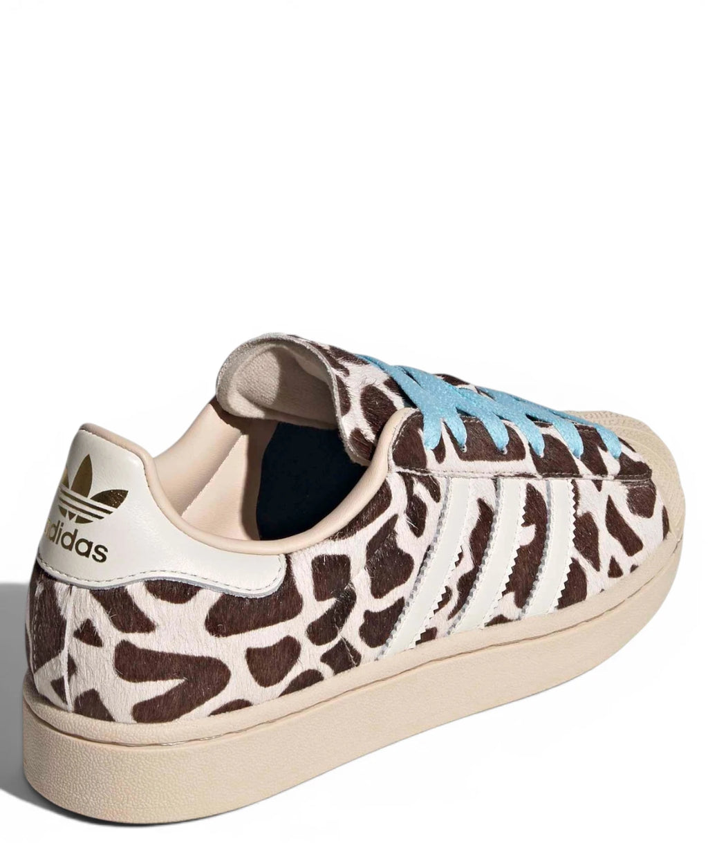 Adidas Superstar II Sneakers with Cow Print