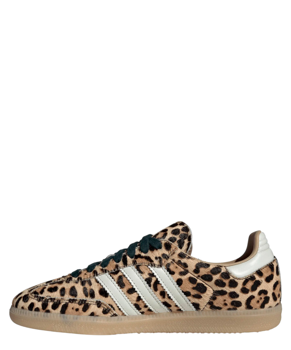 adidas Samba OG Leopard Print Leather Sneakers