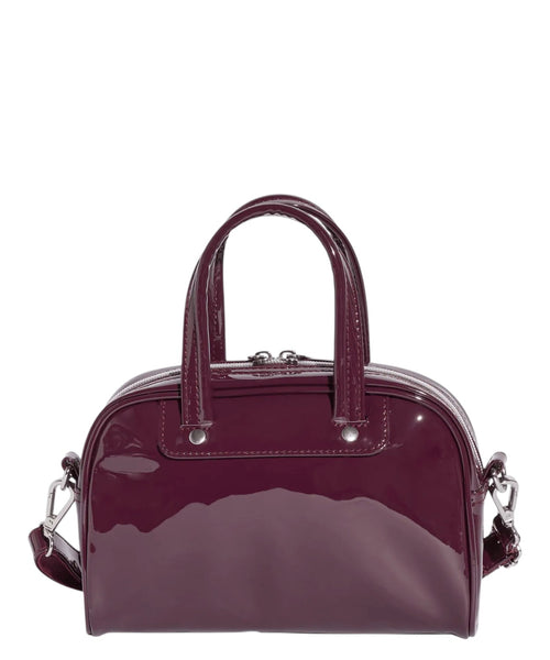 Adidas Mini Bowling Bag with Glossy Patent Leather Shoulder Strap