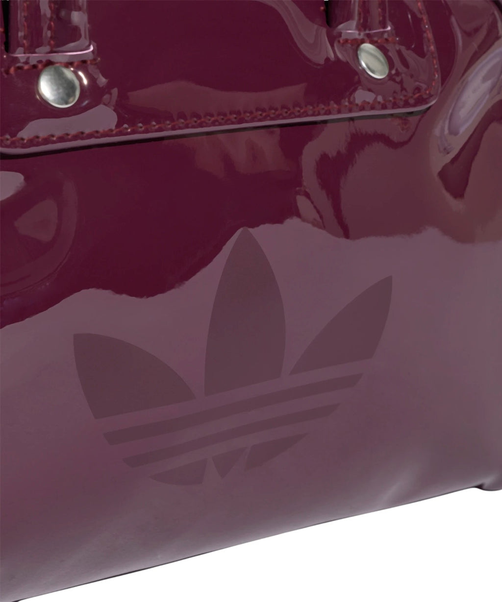 Adidas Mini Bowling Bag with Glossy Patent Leather Shoulder Strap