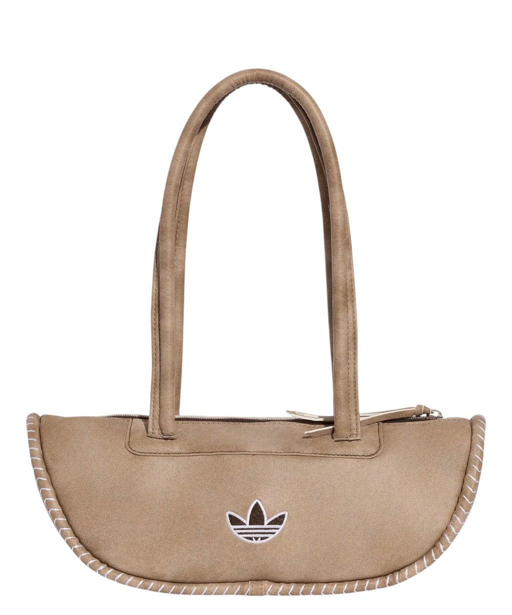 adidas Elongated Bowling Bag Beige with Trefoil Logo