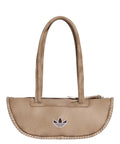 adidas Elongated Bowling Bag Beige with Trefoil Logo