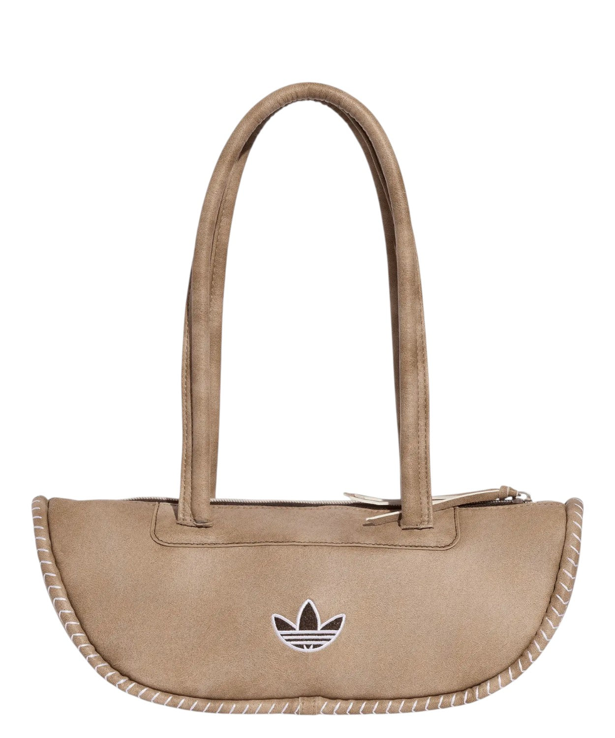 adidas Elongated Bowling Bag Beige with Trefoil Logo