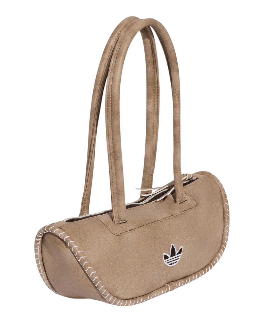 adidas Elongated Bowling Bag Beige with Trefoil Logo