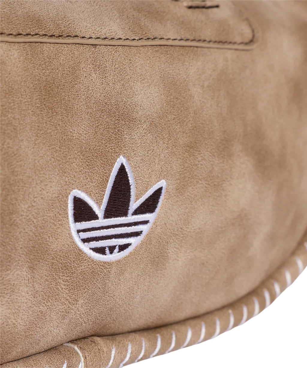 adidas Elongated Bowling Bag Beige with Trefoil Logo