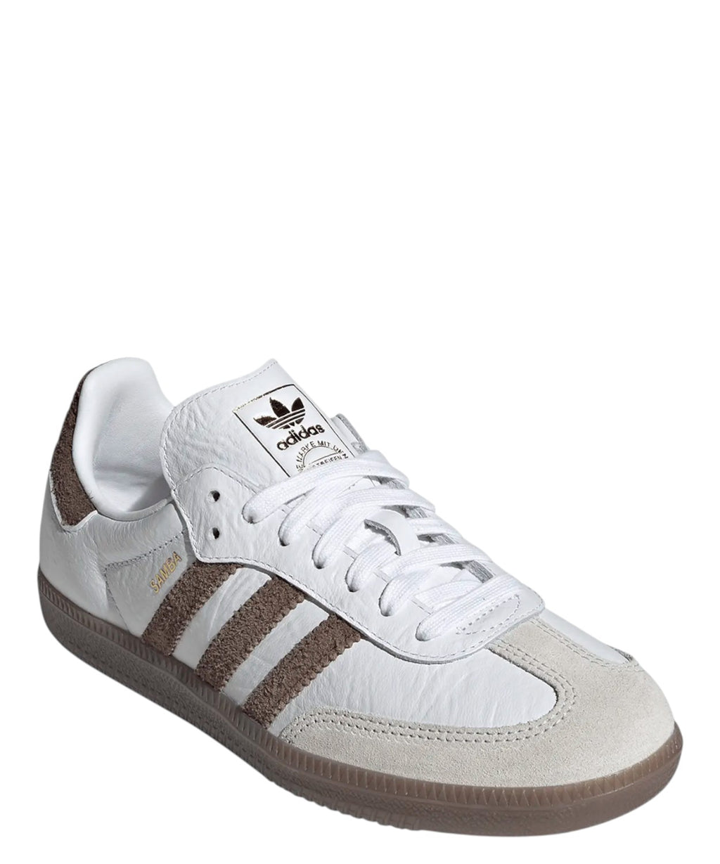 Adidas Samba OG Sneakers in Crinkled Leather Effect