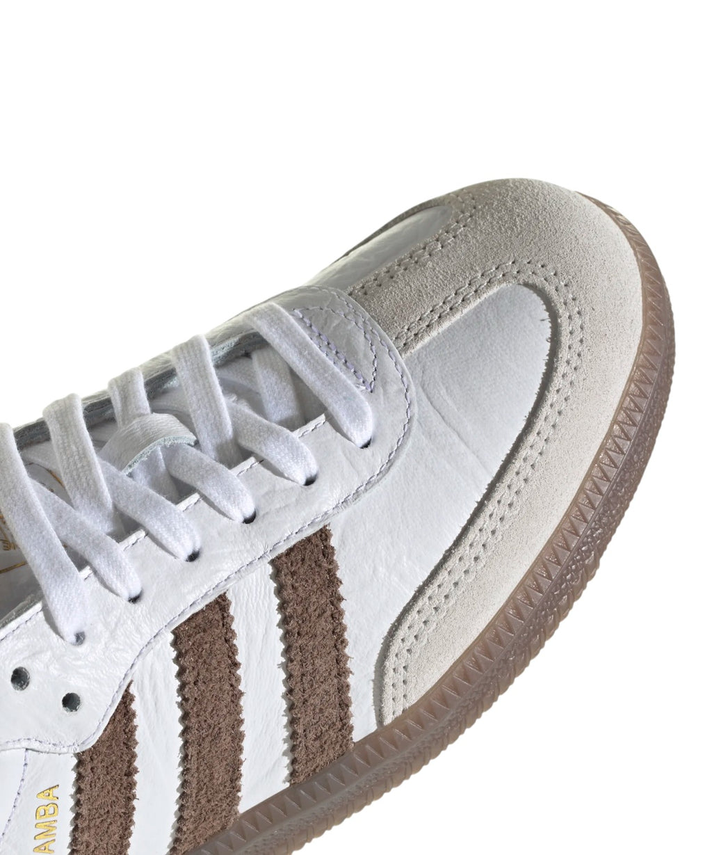Adidas Samba OG Sneakers in Crinkled Leather Effect