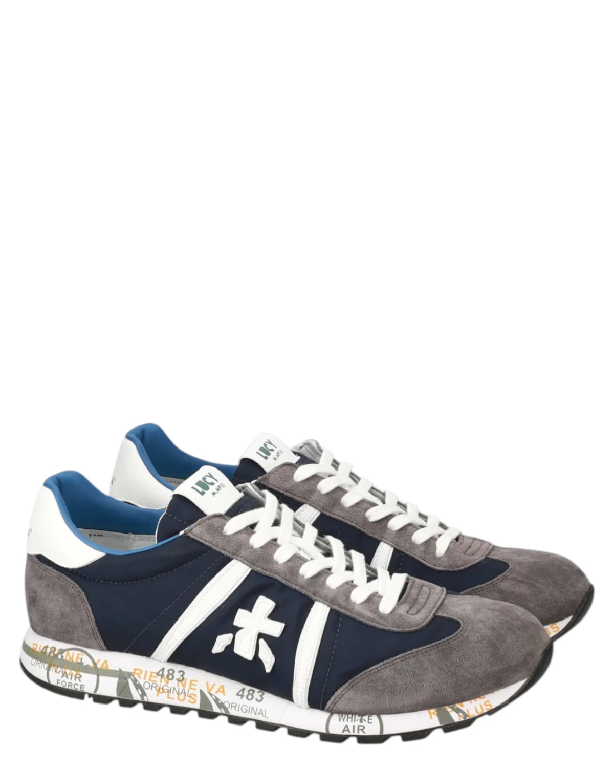 sneakers uomo Premiata Lucy 7089 in tessuto e pelle scamosciata