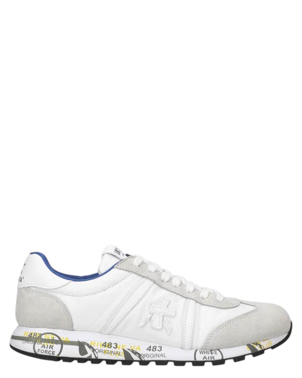Premiata Lucyd 6915 Fabric and Suede Sneakers with 3 cm EVA Sole