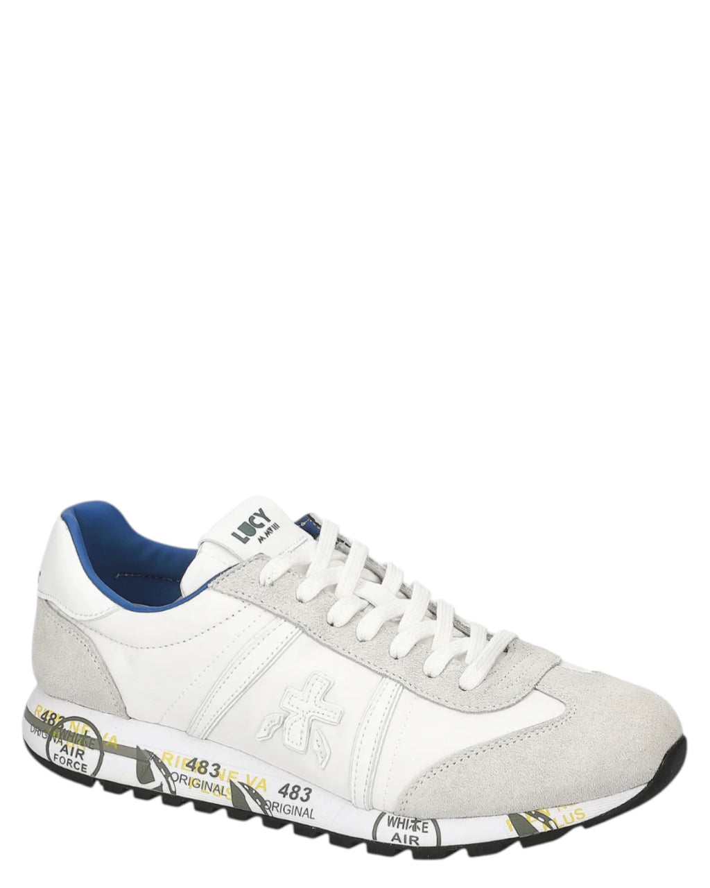 Premiata Lucyd 6915 Fabric and Suede Sneakers with 3 cm EVA Sole