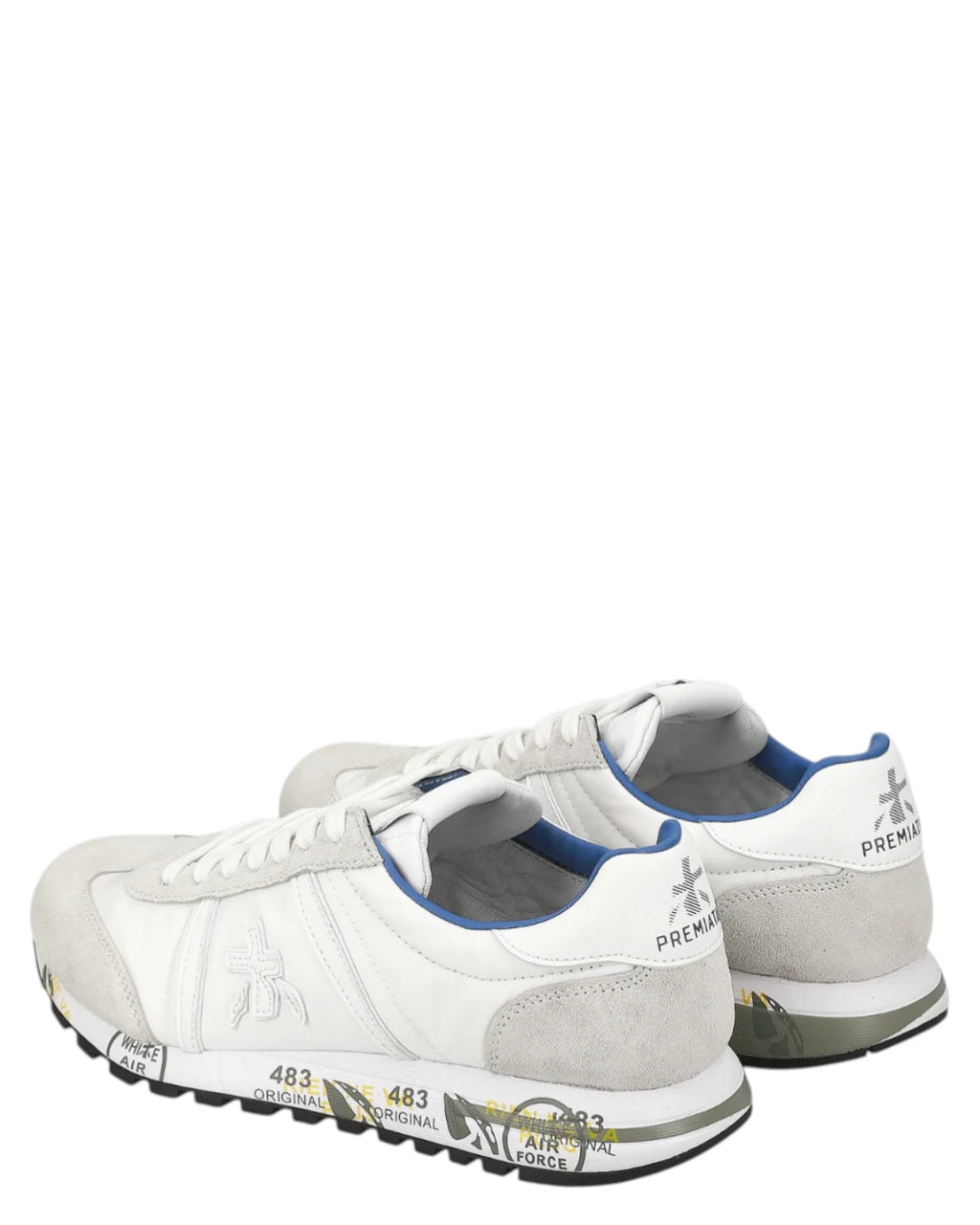 Premiata Lucyd 6915 Fabric and Suede Sneakers with 3 cm EVA Sole