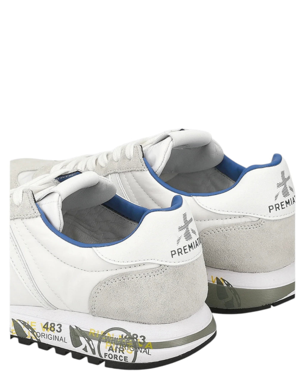 Premiata Lucyd 6915 Fabric and Suede Sneakers with 3 cm EVA Sole