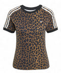 Adidas Leopard Cali T-Shirt Slim Fit in Cotone Elasticizzato-Adidas Originals-T-shirt-Vittorio Citro Boutique