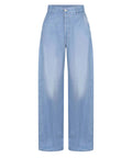 Dondup Alek Wide Leg Jeans in Lyocell Denim