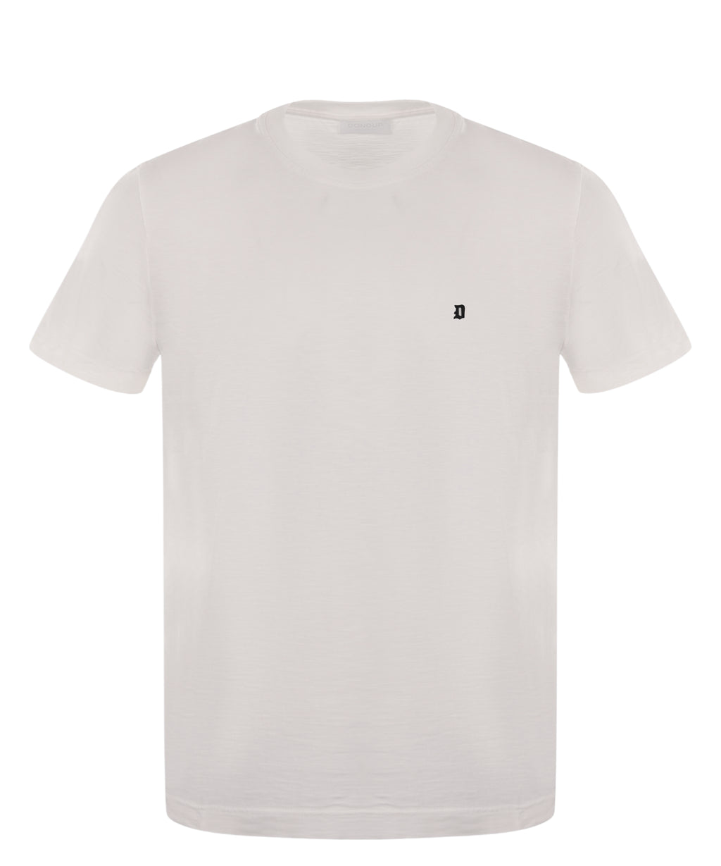 Heren T-shirt Dondup Fumé met Logo van Katoen