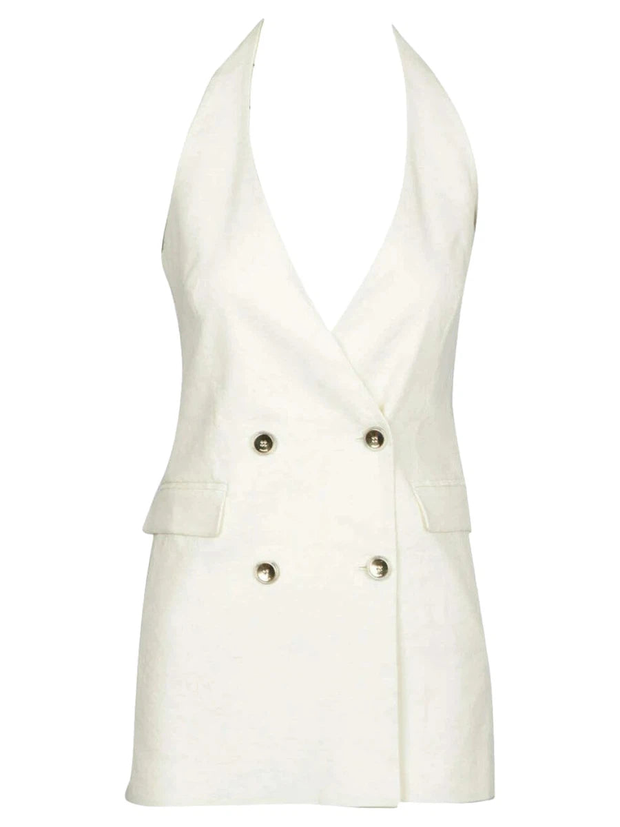 Gilet Giocondo in Lino-Top-Pinko-Vittorio Citro Boutique