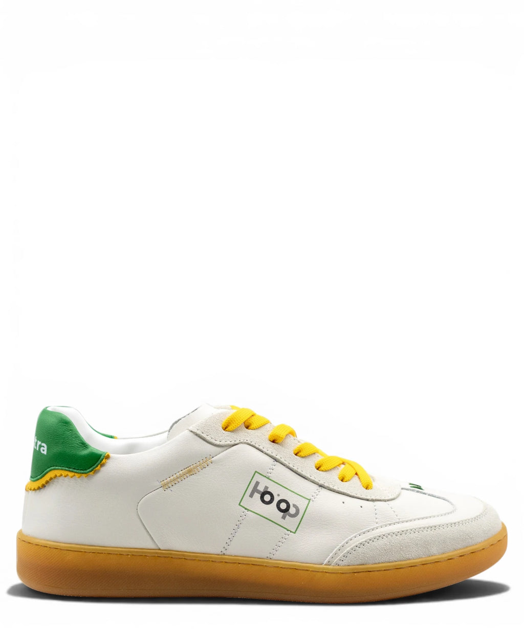 Ho'op Start Green Yellow Leather Sneakers