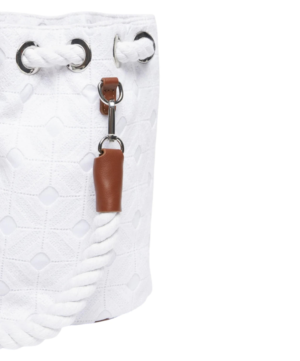 Max Mara Beachwear Macramé Bucket Bag