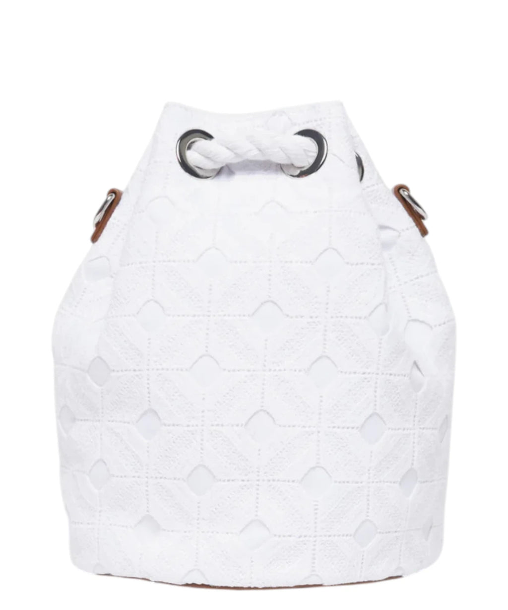 Max Mara Beachwear Macramé Bucket Bag