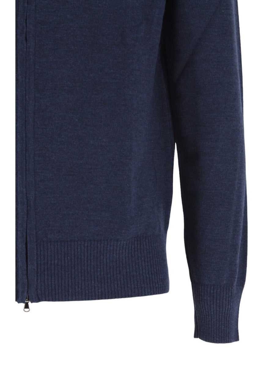 Maglia Baseball con Zip Integrale-H953-Maglieria-Vittorio Citro Boutique