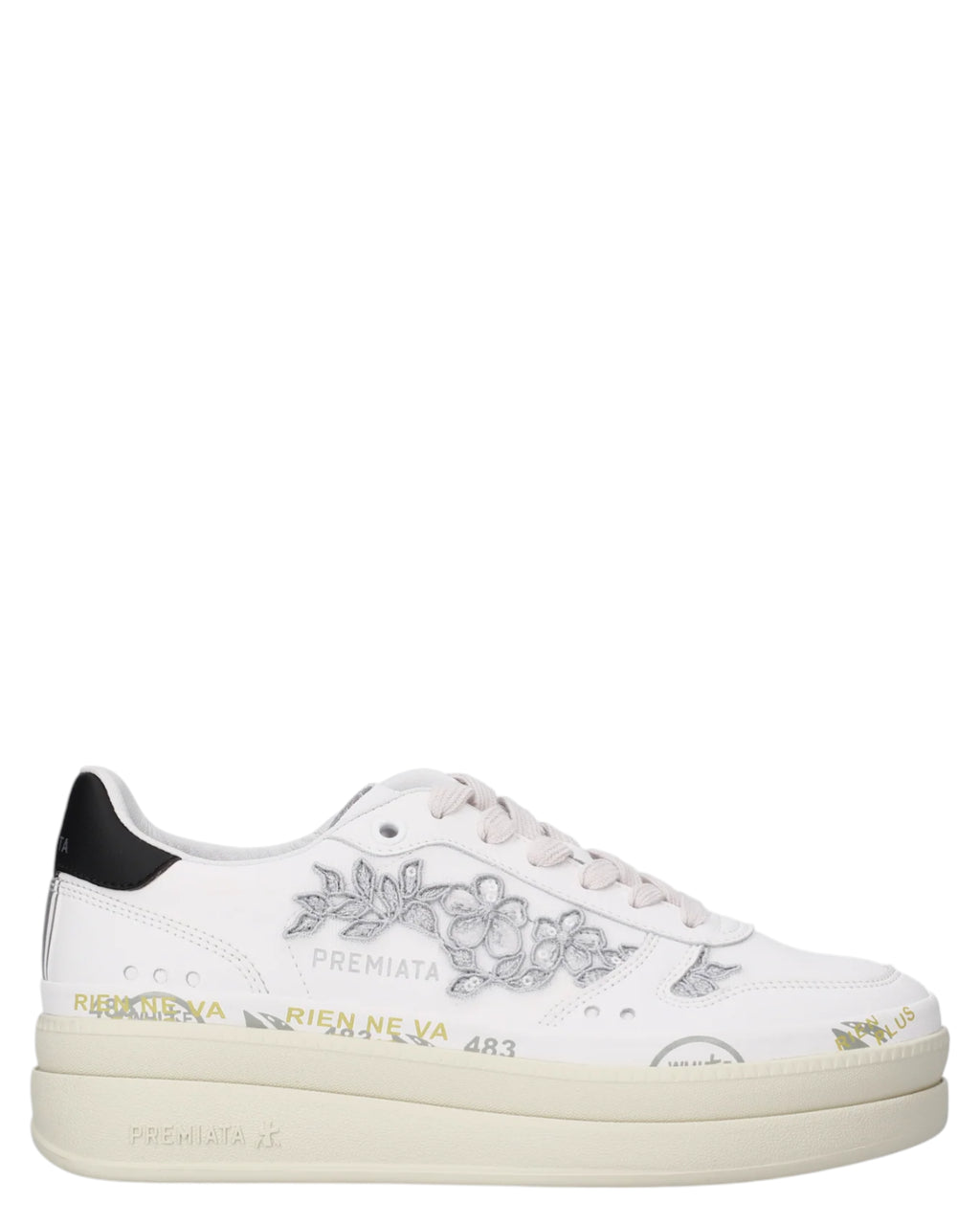 Premiata Micol 8255 Women's Platform Sneakers with Leather Sole