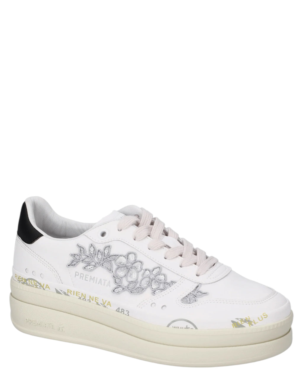 Premiata Micol 8255 Women's Platform Sneakers with Leather Sole