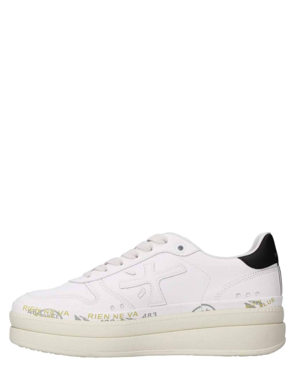 Premiata Micol 8255 Women's Platform Sneakers with Leather Sole