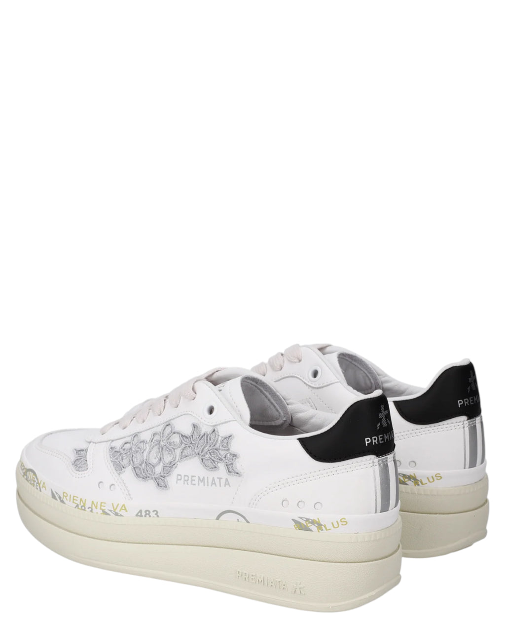 Premiata Micol 8255 Women's Platform Sneakers with Leather Sole