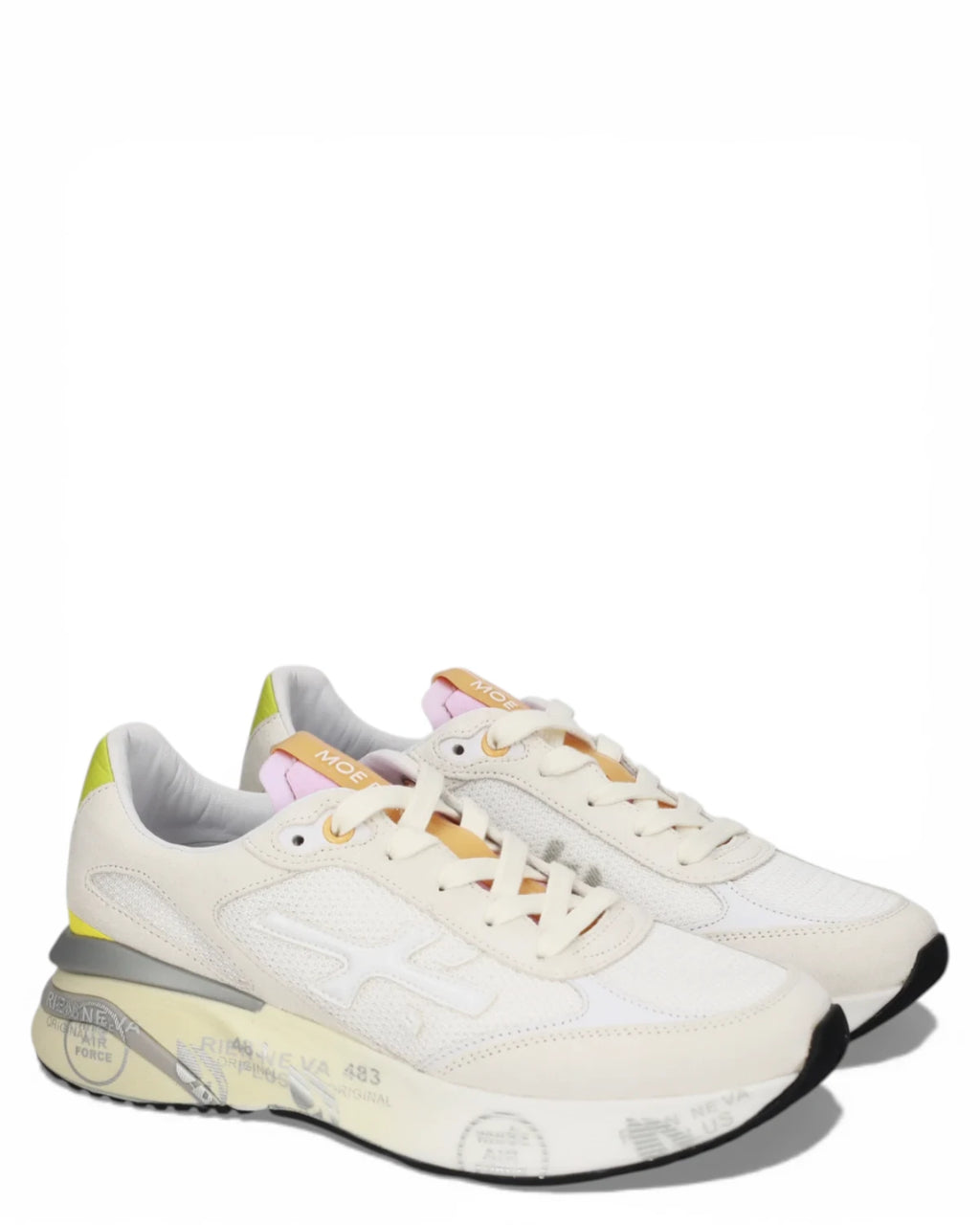 Sneakers Moerund 8303: Leather and Technical Fabric