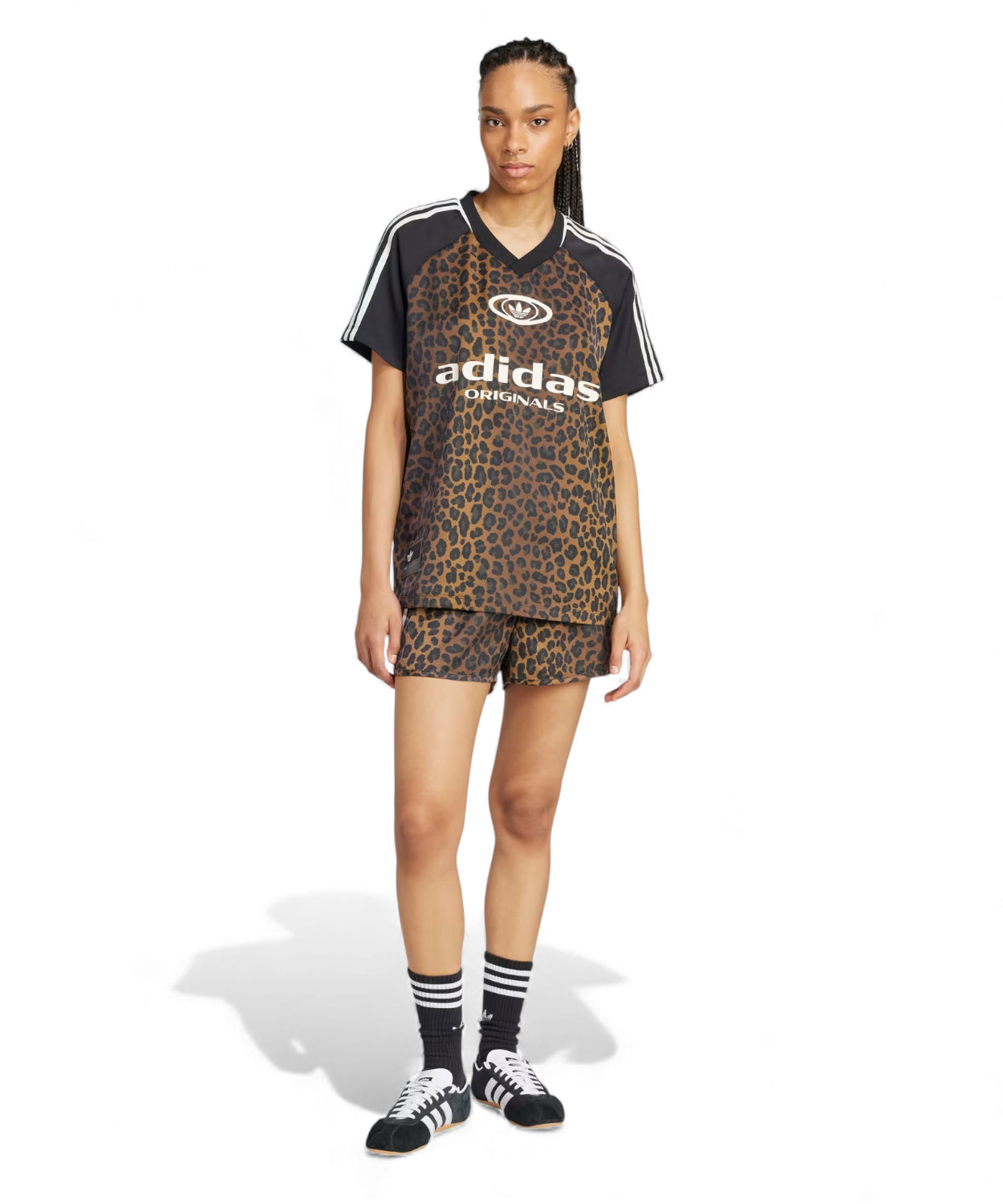 Maglia adidas Originals Satin Oversize con Collo a V