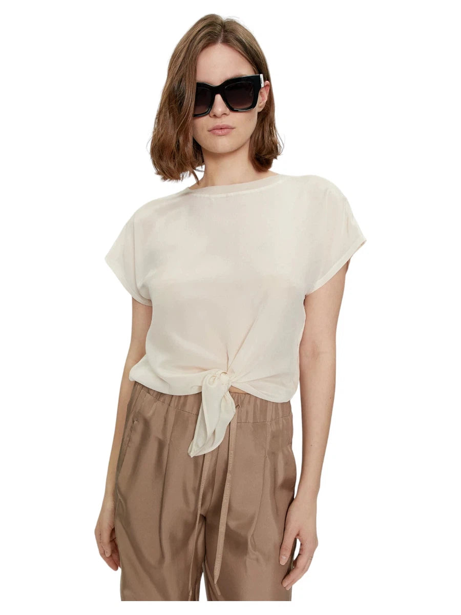 T-shirt con nodo Agostin-Marella-T-shirt-Vittorio Citro Boutique