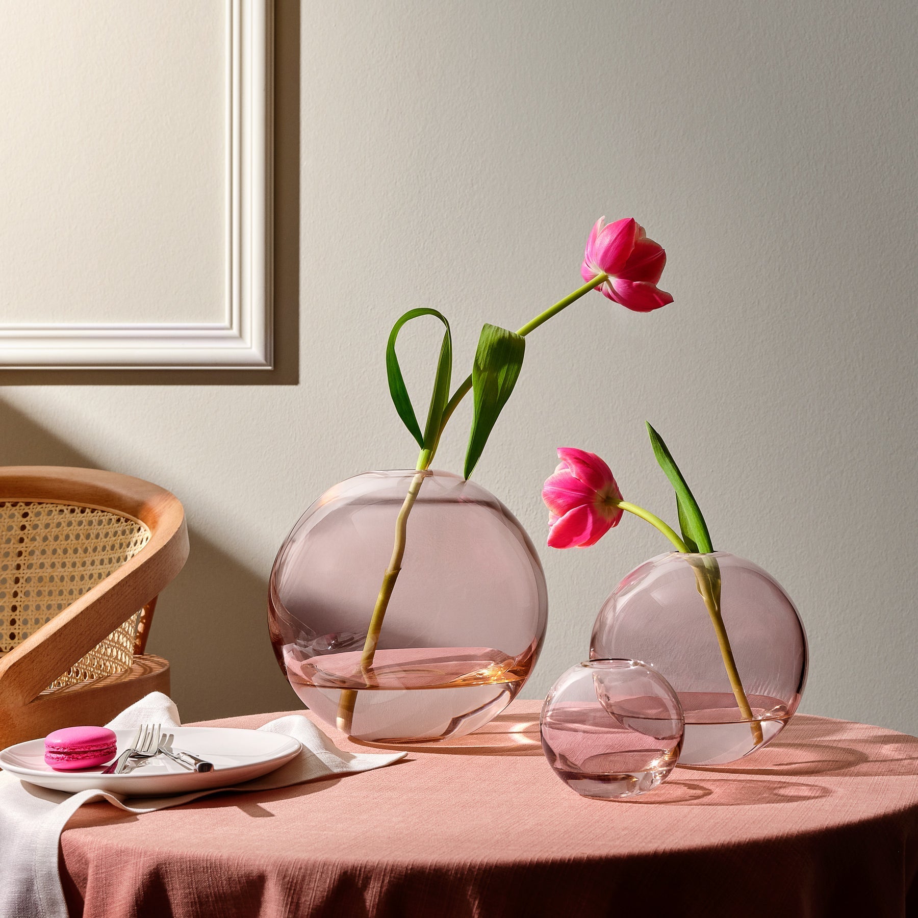 Mars Vase Small Steel Apricot-NUDE EU-Vasi-Vittorio Citro Boutique