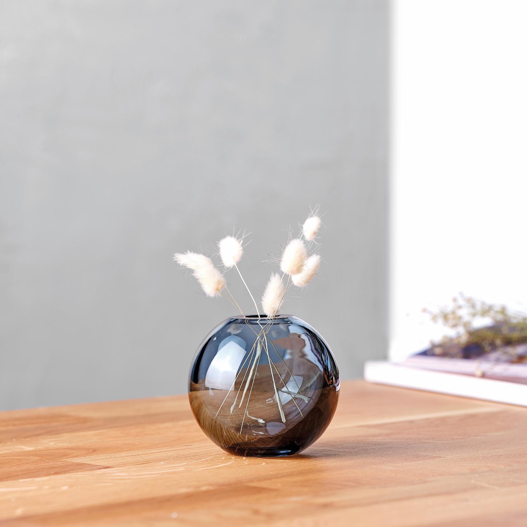 Mars Vase Small Steel Blue-NUDE EU-Vasi-Vittorio Citro Boutique