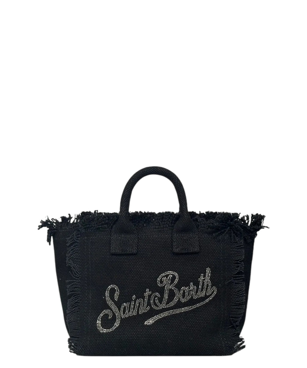 MC2 Saint Barth Vanity Mini Bag in Canvas with Rhinestones