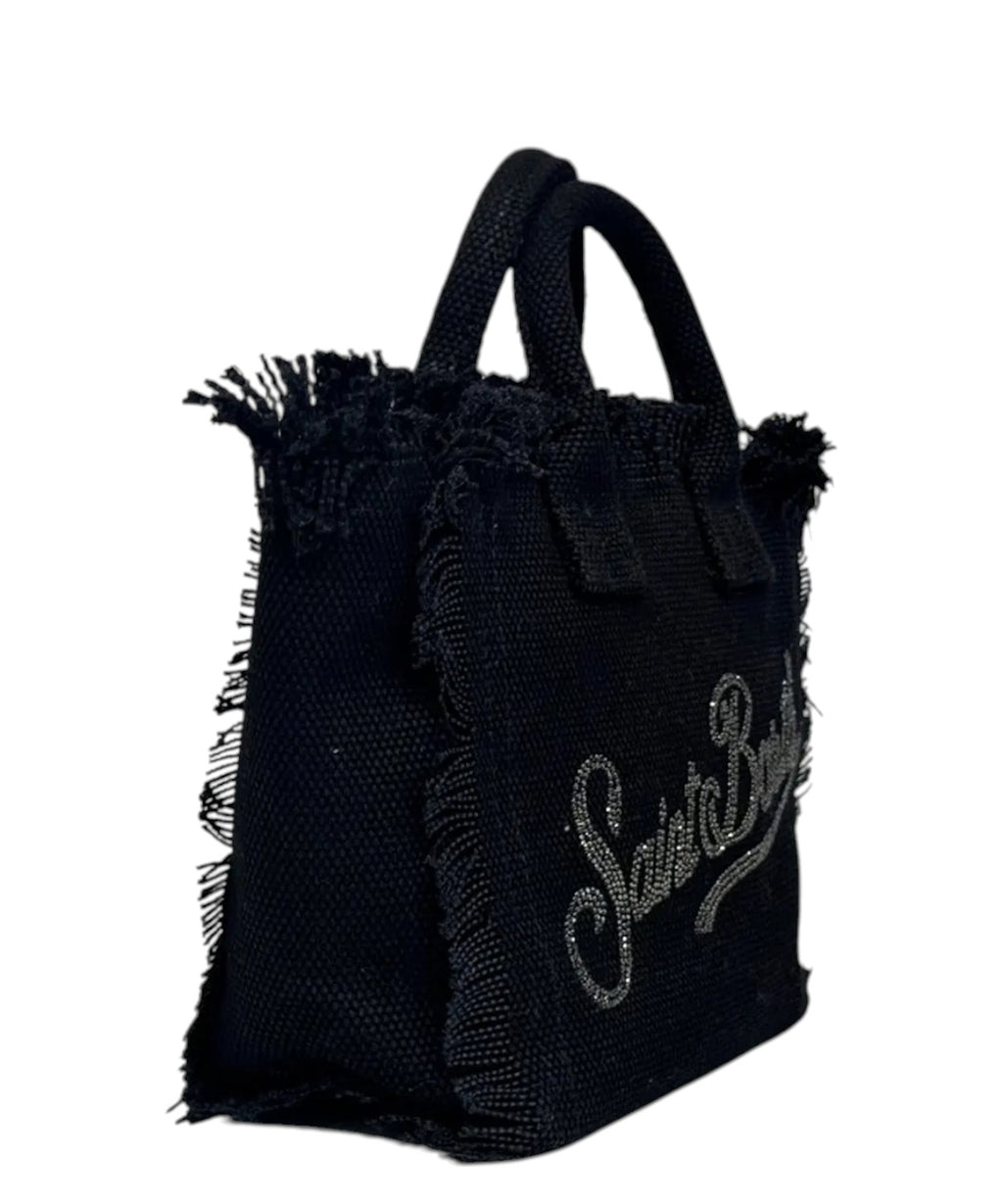 MC2 Saint Barth Vanity Mini Bag in Canvas with Rhinestones