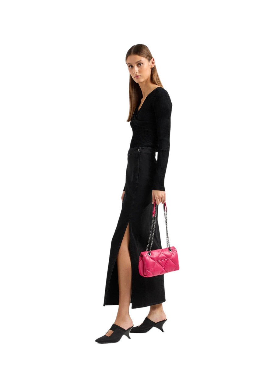 Mini Bag a Tracolla Effetto Nappa Matelassé-Emporio Armani-Pochette-Vittorio Citro Boutique