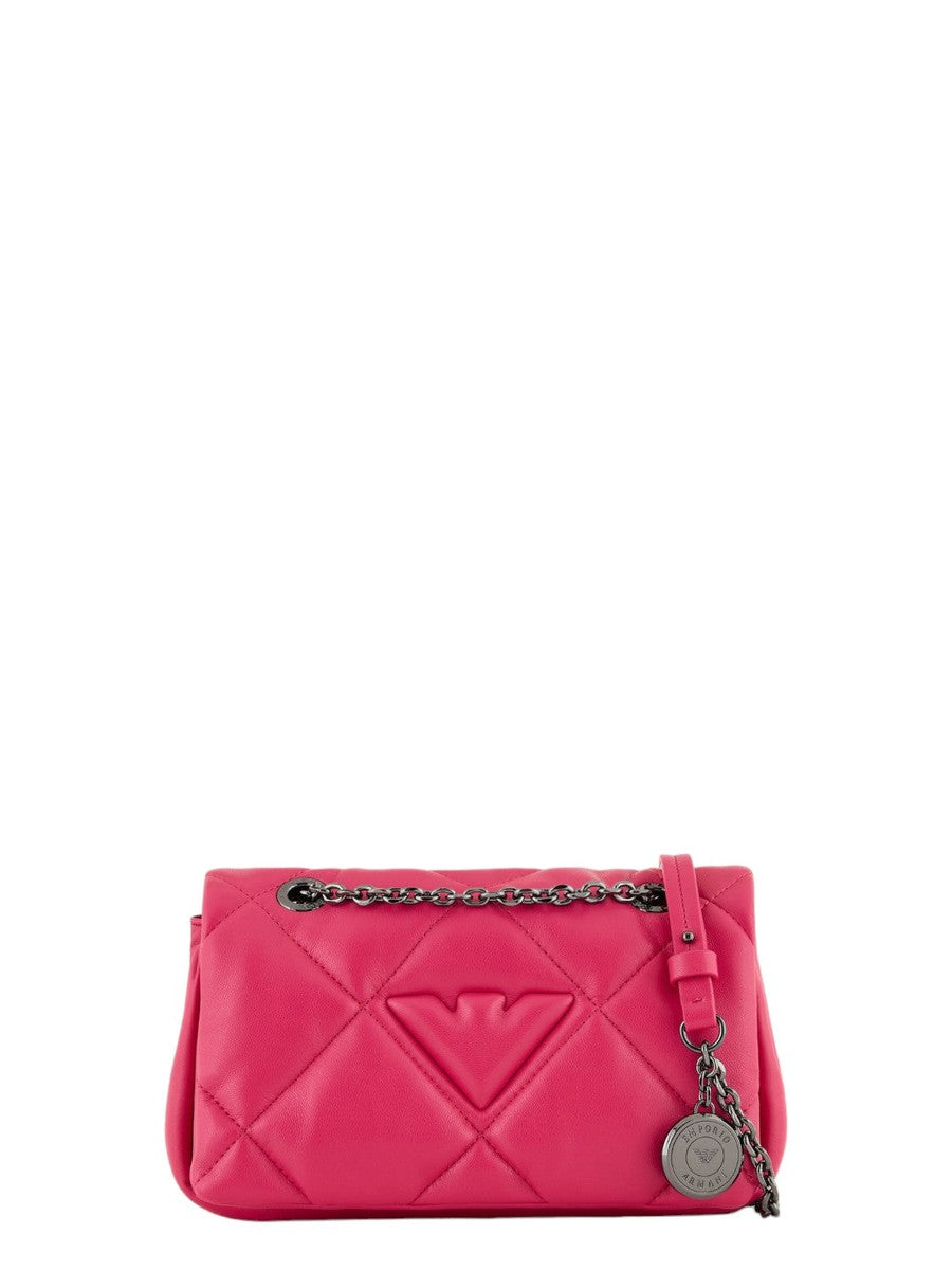 Mini Bag a Tracolla Effetto Nappa Matelassé-Emporio Armani-Pochette-Vittorio Citro Boutique