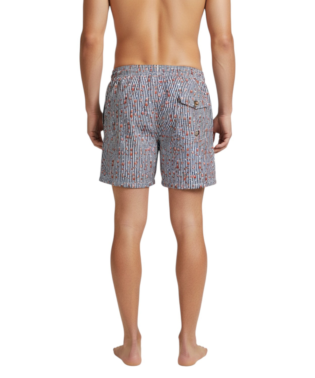 Men's Suit MC2 Saint Barth Ultralight Aperol Print