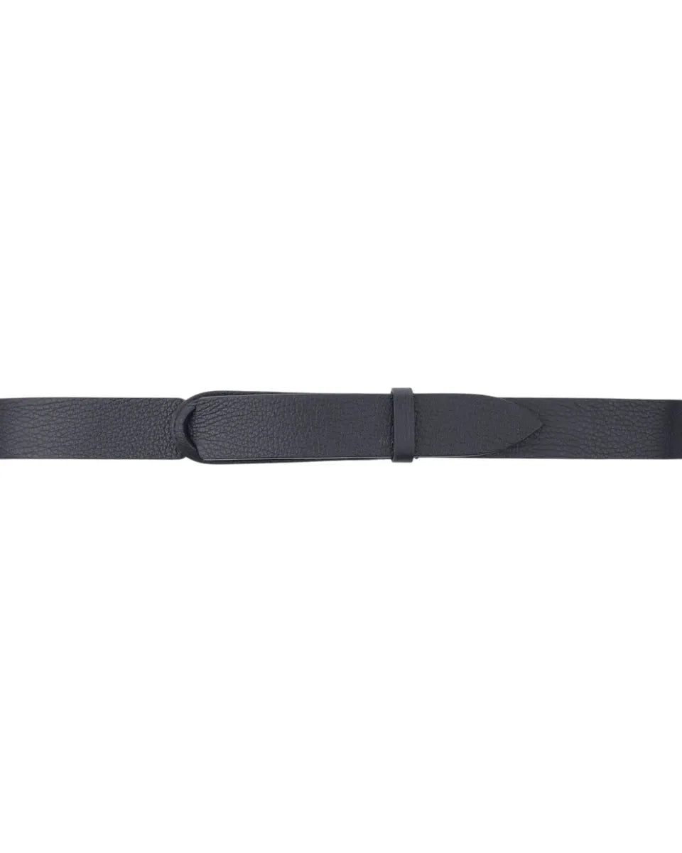 Cintura Nobuckle Micron in pelle martellata senza fibbia-Orciani-Cinture-Vittorio Citro Boutique