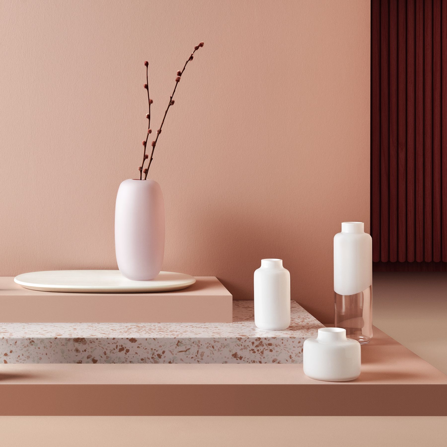 Mini Magnolia Vase Medium-NUDE EU-Vasi-Vittorio Citro Boutique