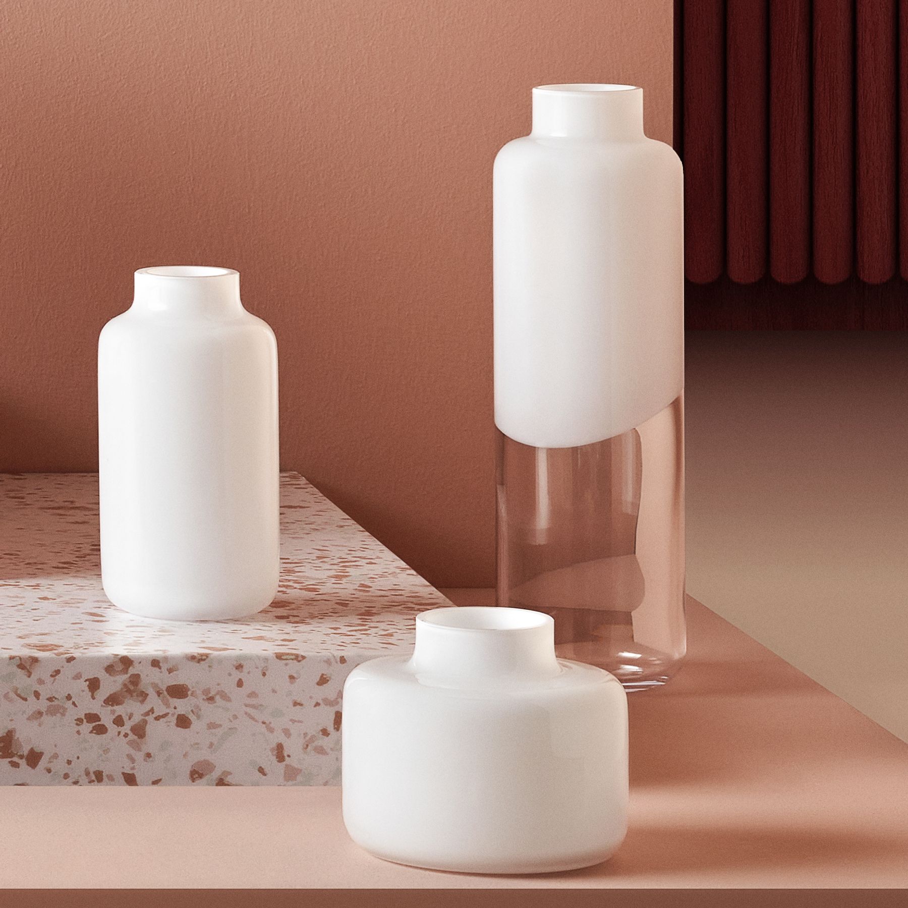 Mini Magnolia Vase Medium-NUDE EU-Vasi-Vittorio Citro Boutique