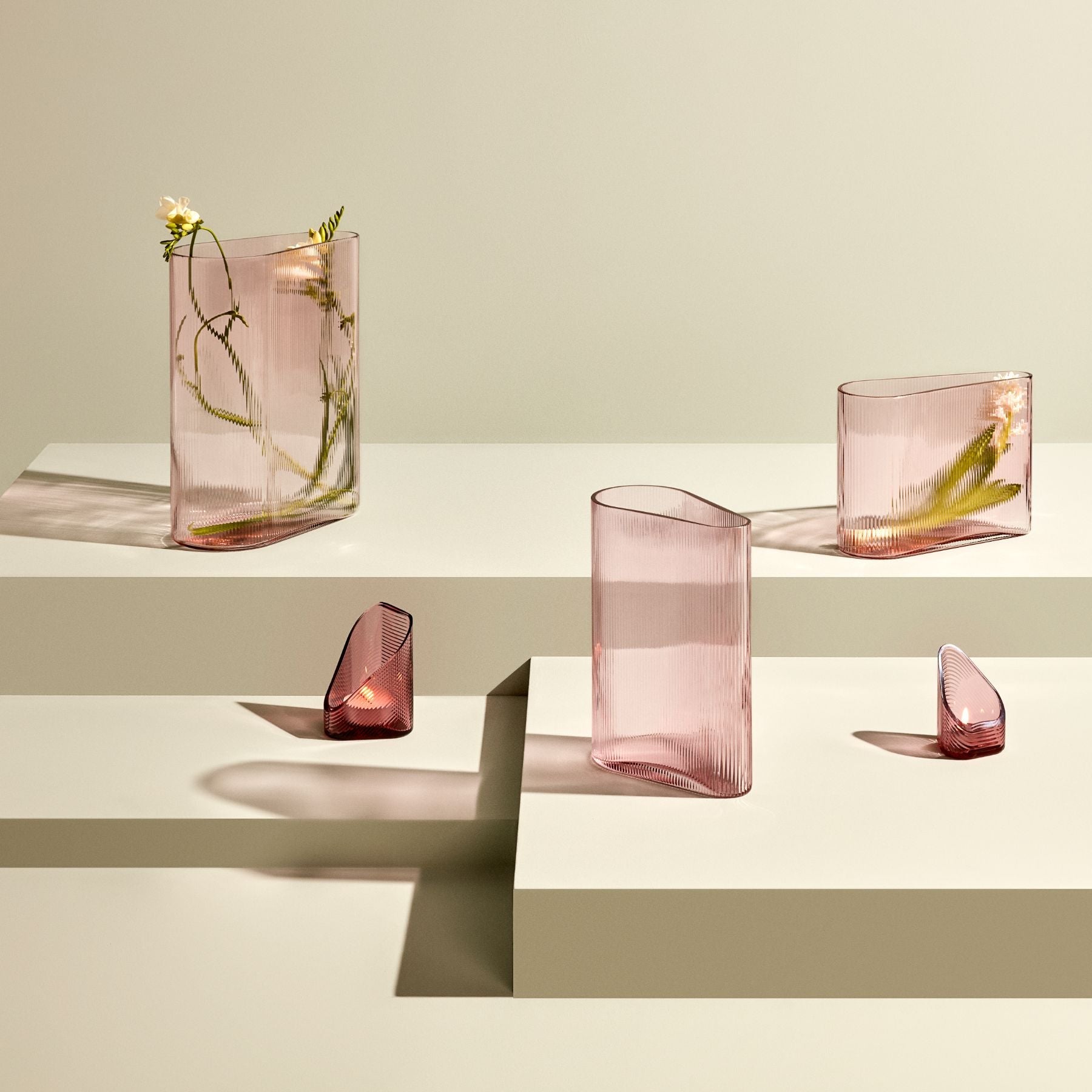 Mist Vase Tall Dusty Rose-NUDE EU-Vasi-Vittorio Citro Boutique