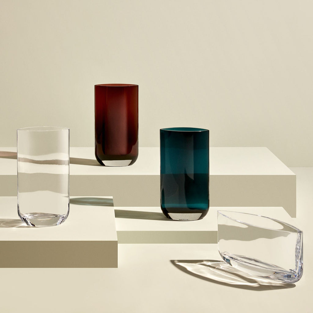 Blade Vase Tall Clear-NUDE EU-Vasi-Vittorio Citro Boutique