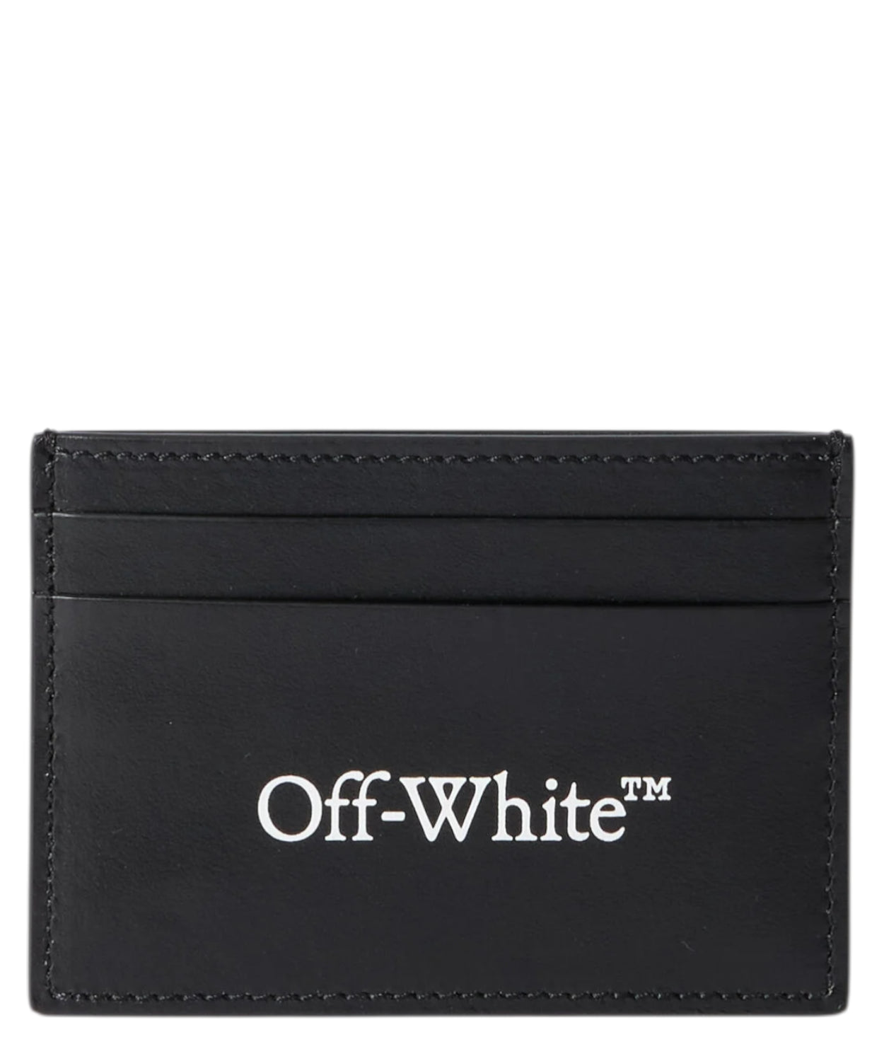 Portacarte Bookish Off-White in Pelle