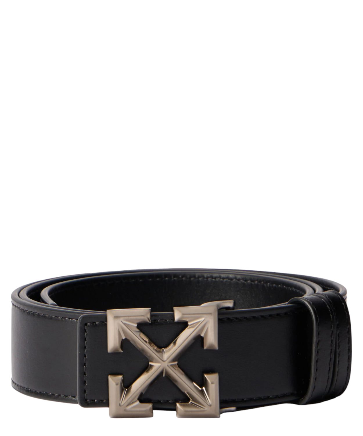 Cintura Off-White Arrow Quote in Pelle