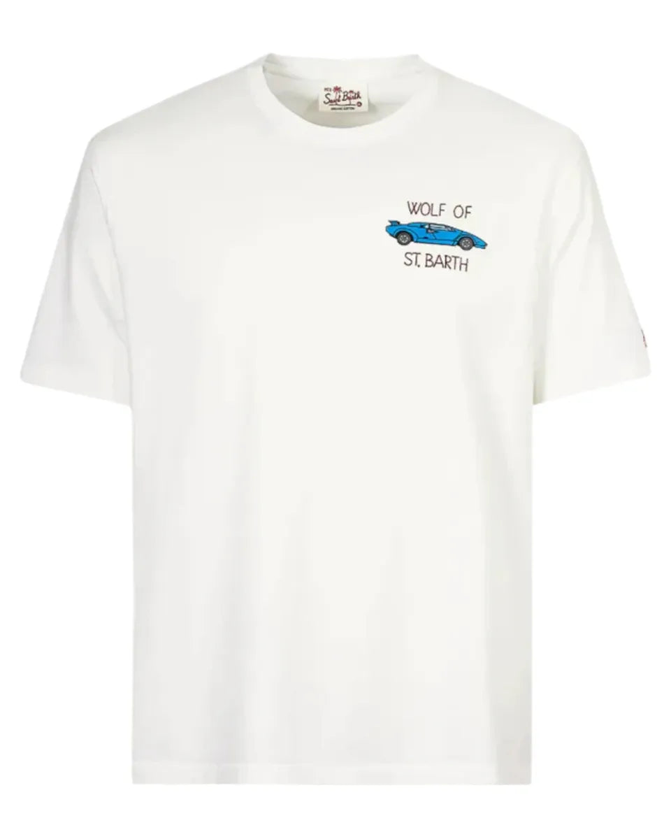 T-Shirt "Wolf of St. Barth"-Mc2 Saint Barth-T-shirt-Vittorio Citro Boutique