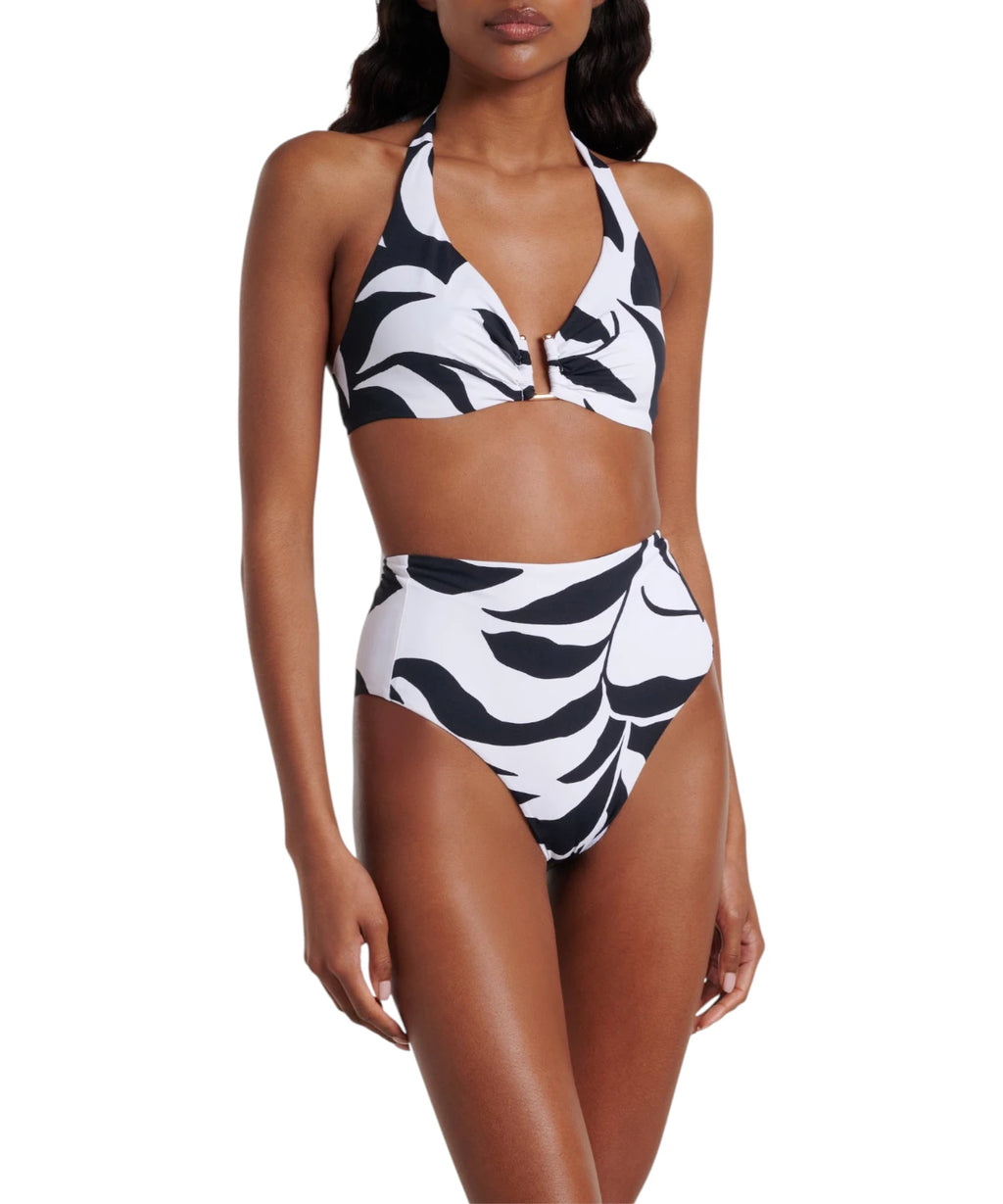 Top bikini Max Mara Avena - nadruk kwiatowy i fiszbiny