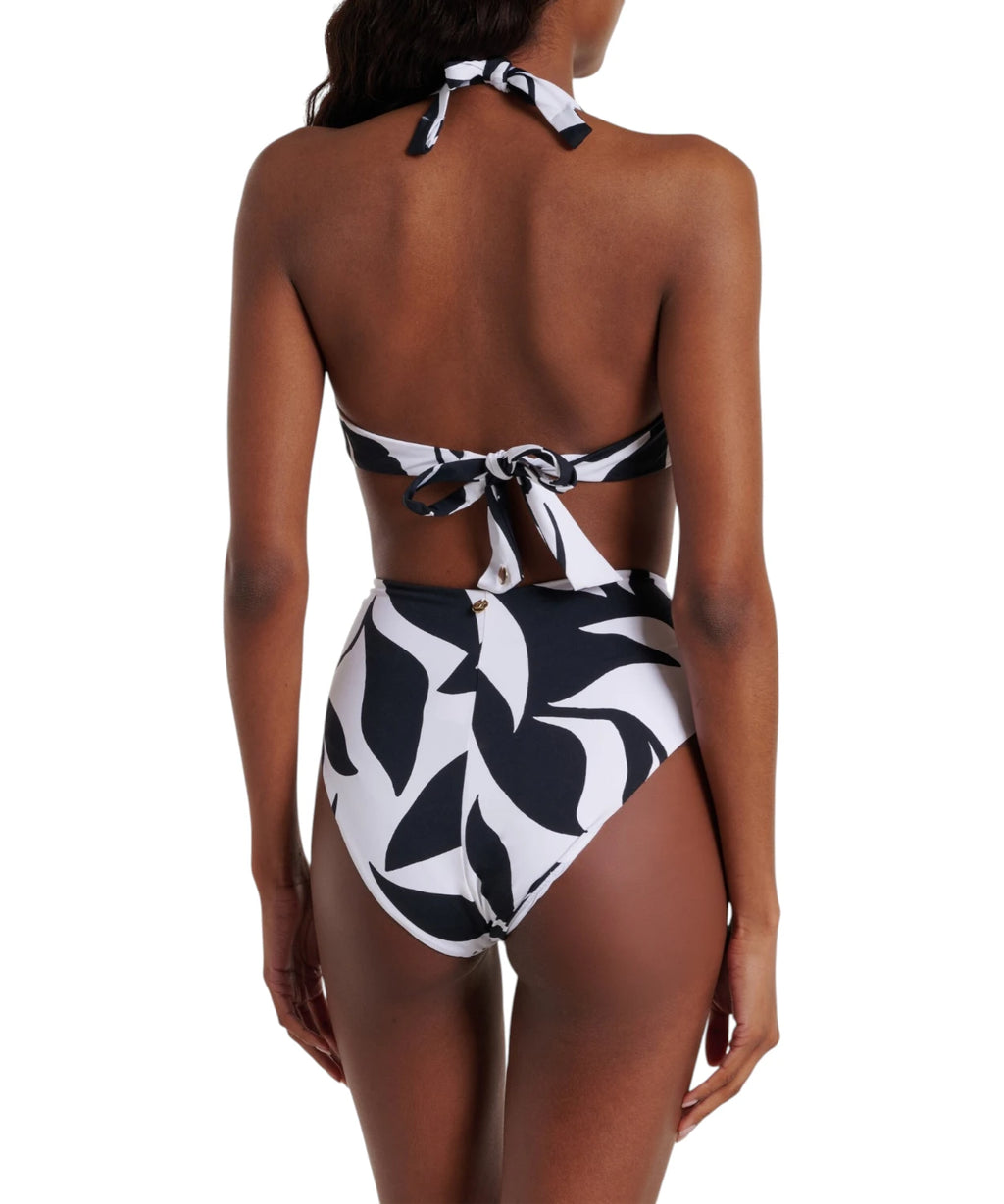 Top bikini Max Mara Avena - nadruk kwiatowy i fiszbiny