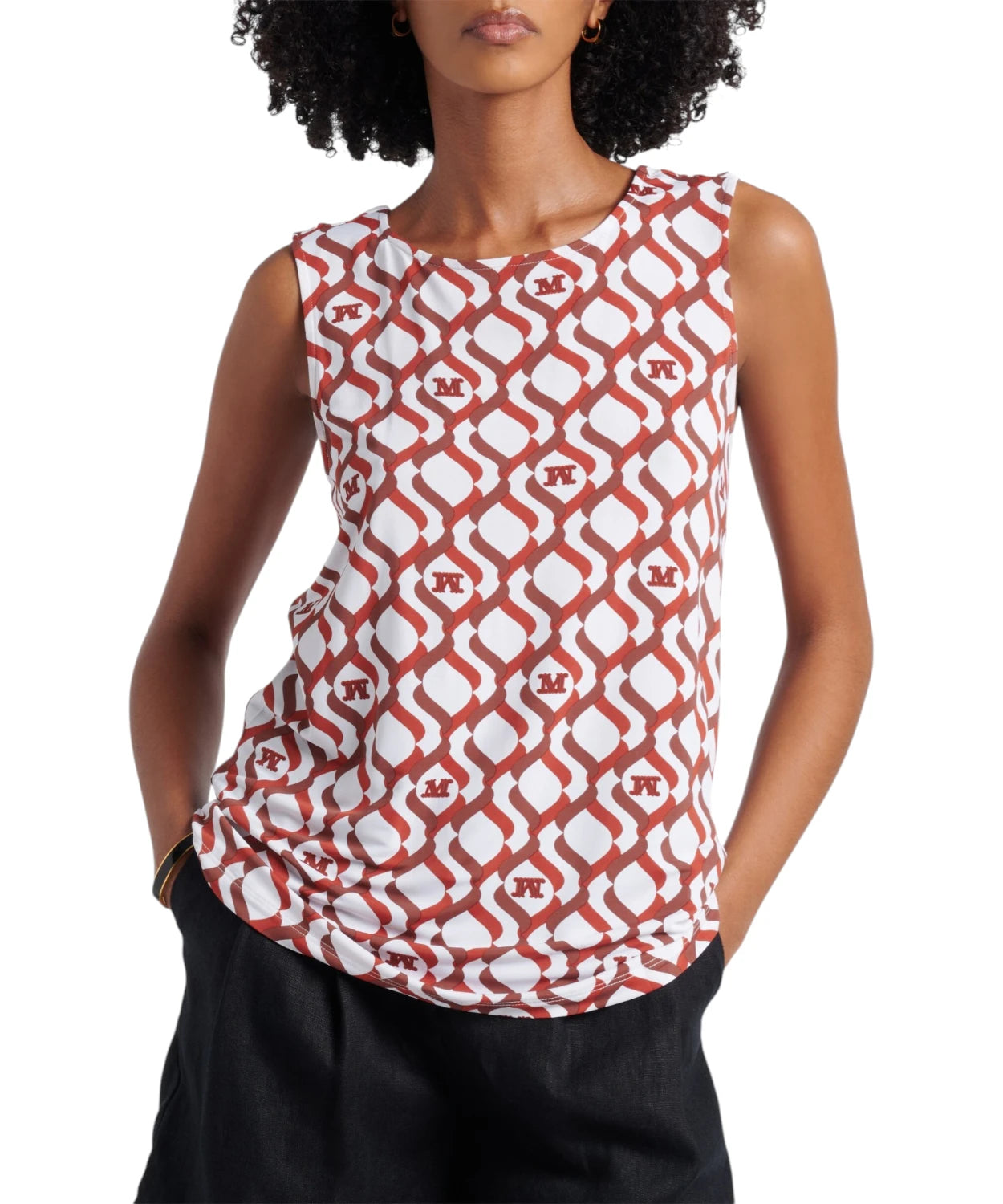 Top Donna Max Mara Pelota Viscosa Stretch Con Stampa