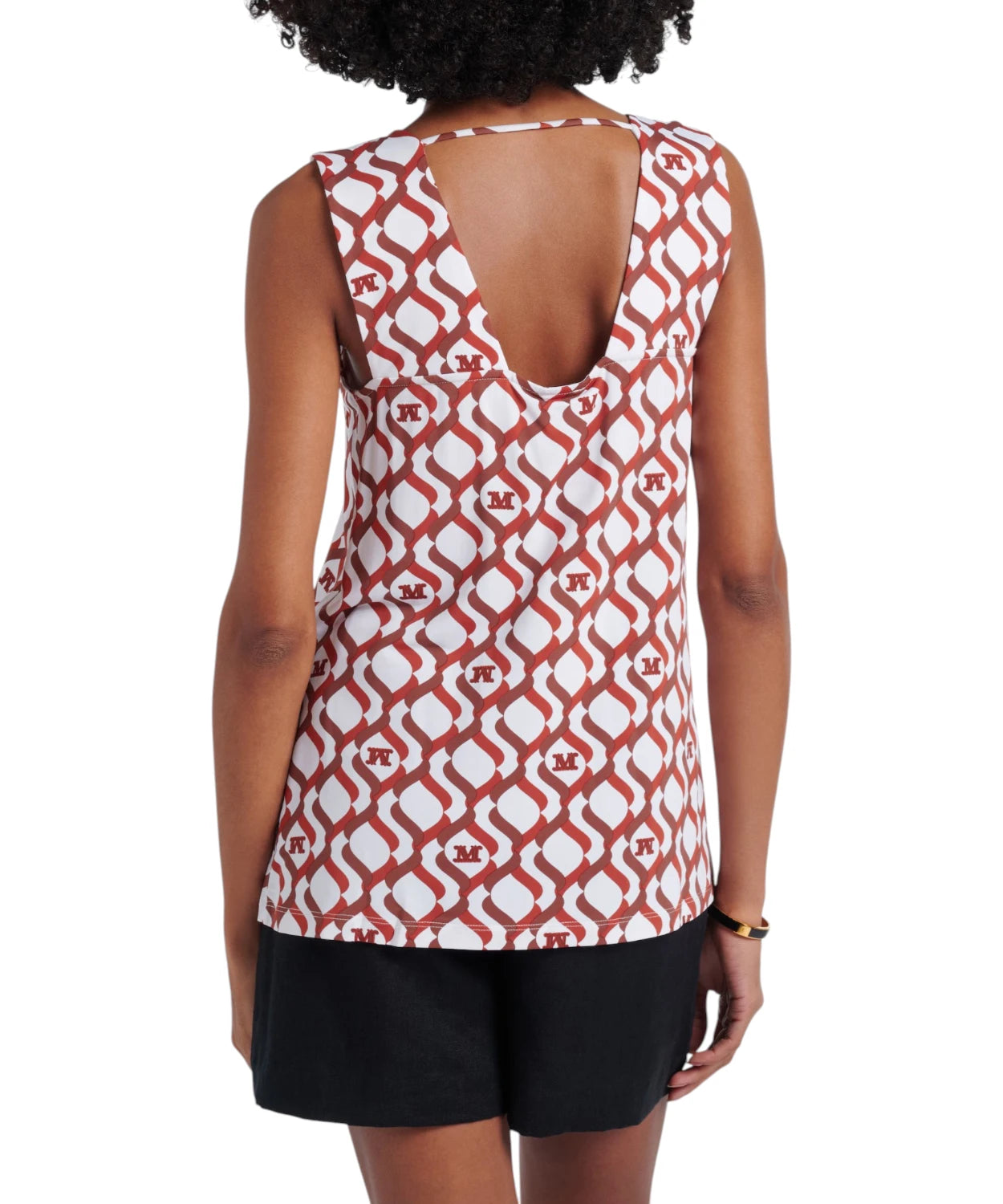 Top Donna Max Mara Pelota Viscosa Stretch Con Stampa